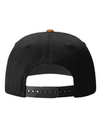 Rear View of Caramel/ Black Twill Back Trucker Cap - 312