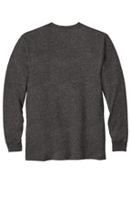 Rear View of Carbon Heather Carhartt Workwear Pocket Long Sleeve T-Shirt. CTK126
