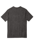 Rear View of Carbon Heather Carhartt Workwear Pocket Short Sleeve T-Shirt. CTK87