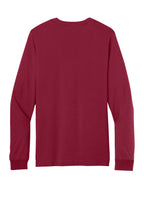 Rear View of Cardinal BELLA+CANVAS Unisex Jersey Long Sleeve Tee. BC3501