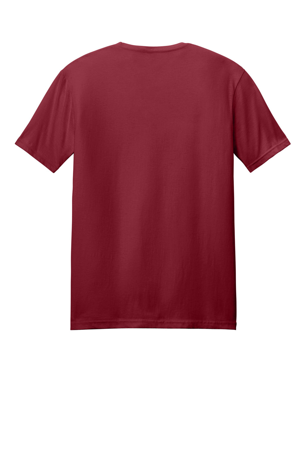 Rear View of Cardinal Gildan Softstyle T-Shirt. 64000