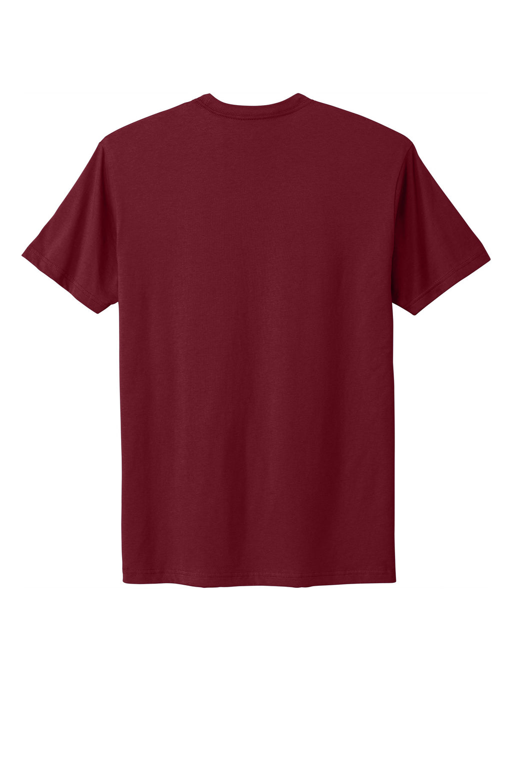 Rear View of Cardinal Next Level Apparel Adult Cotton Tee. NL3600