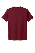 Rear View of Cardinal Next Level Apparel Adult Cotton Tee. NL3600