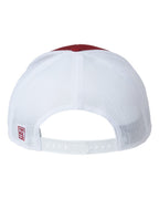 Rear View of Cardinal/ White Everyday Rope Trucker Cap - GB452R