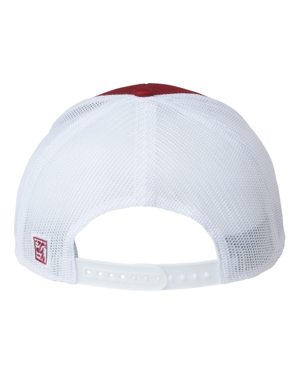 Rear View of Cardinal/ White Everyday Rope Trucker Cap - GB452R