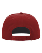 Rear View of Cardinal/ White Umpqua Snapback Cap - 256