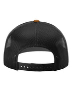 Rear View of Carmel/ Black Snapback Trucker Cap - 112