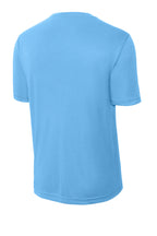 Rear View of Carolina Blue Sport-Tek PosiCharge Competitor Tee. ST350