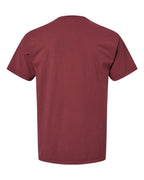 Rear View of Cayenne Garment-Dyed Pocket T-Shirt - GDH150
