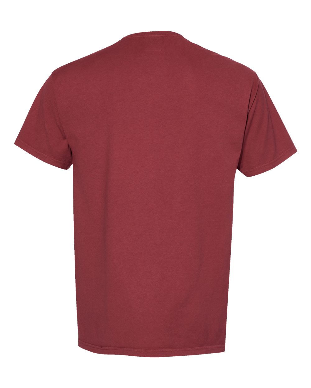 Rear View of Cayenne Garment-Dyed T-Shirt - GDH100