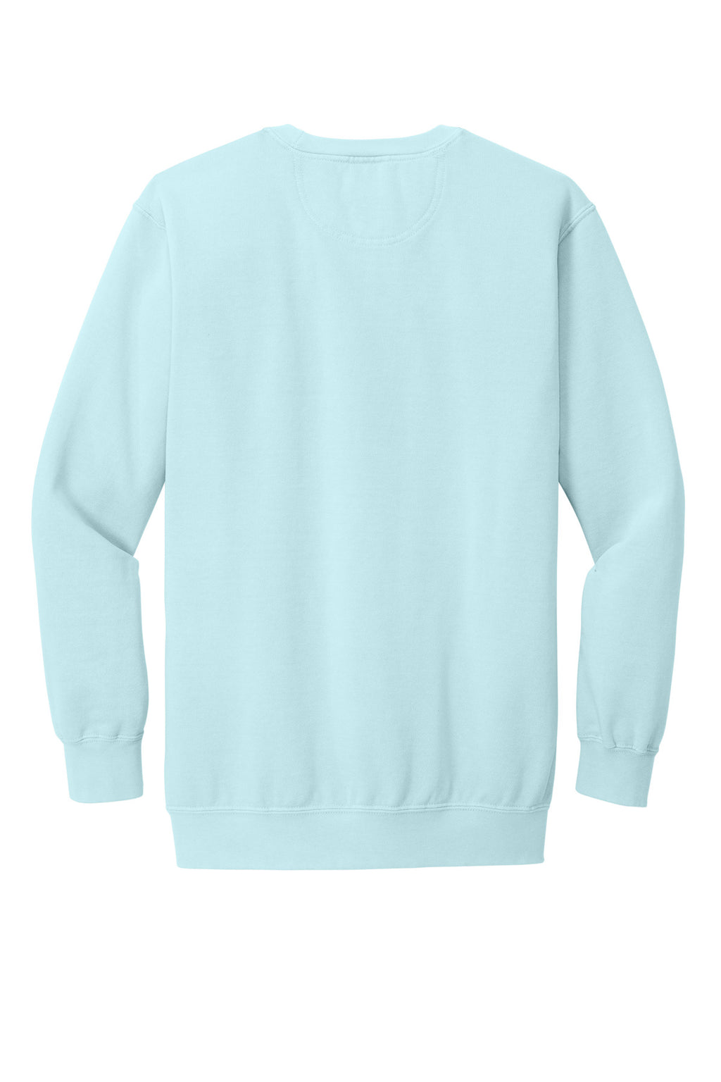 Rear View of Chambray COMFORT COLORS Ring Spun Crewneck Sweatshirt. 1566