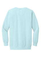 Rear View of Chambray COMFORT COLORS Ring Spun Crewneck Sweatshirt. 1566
