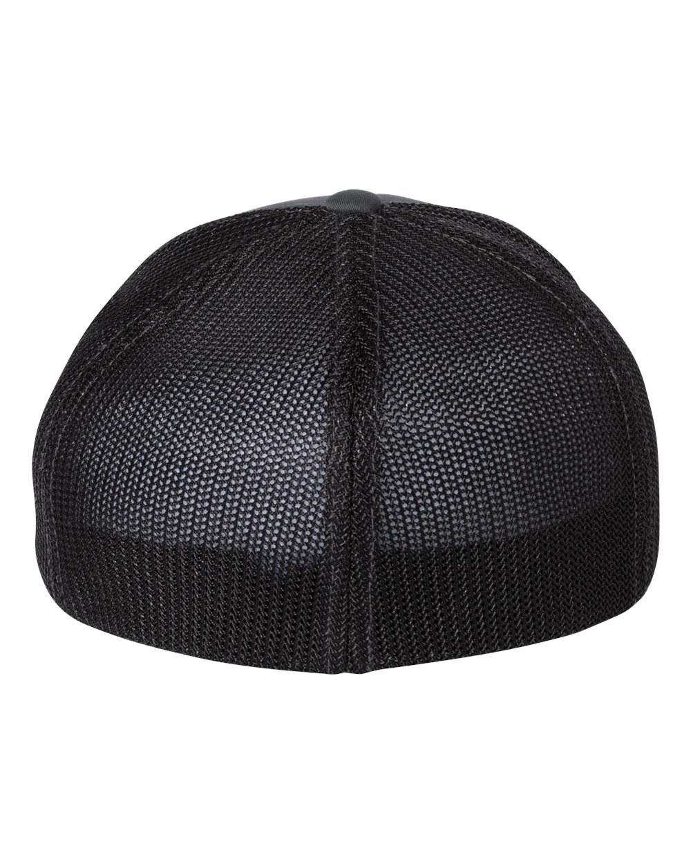 Rear View of Charcoal/ Black R-Flex Trucker Cap - 110