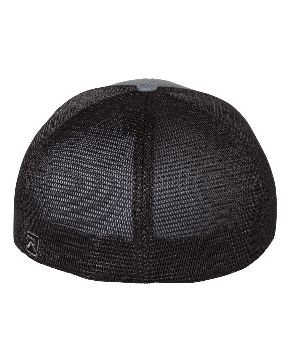 Rear View of Charcoal/ Black Split Pulse Sportmesh R-Flex Cap - 172