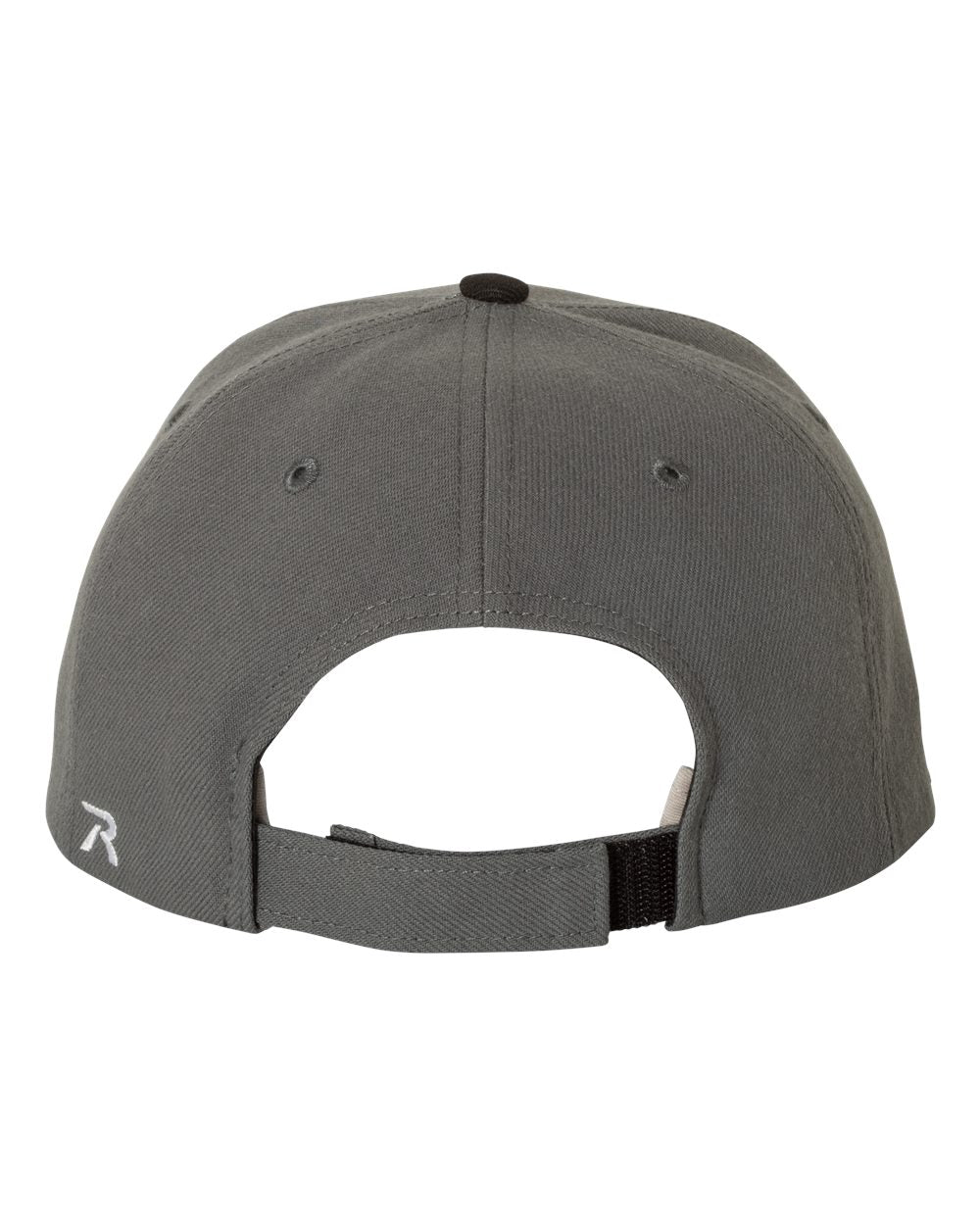 Rear View of Charcoal/ Black Surge Adjustable Cap - 514