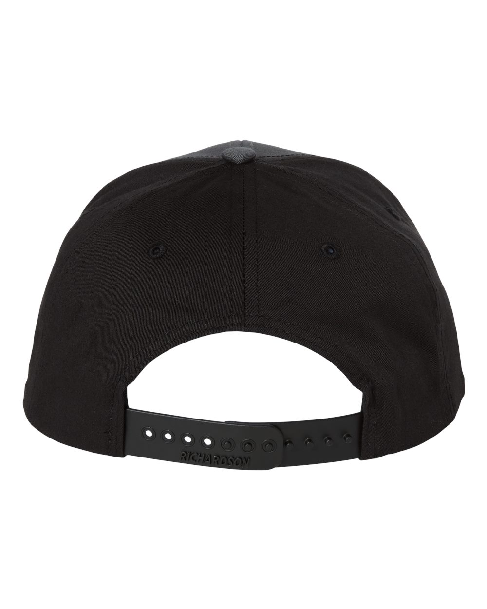 Rear View of Charcoal/ Black Twill Back Trucker Cap - 312