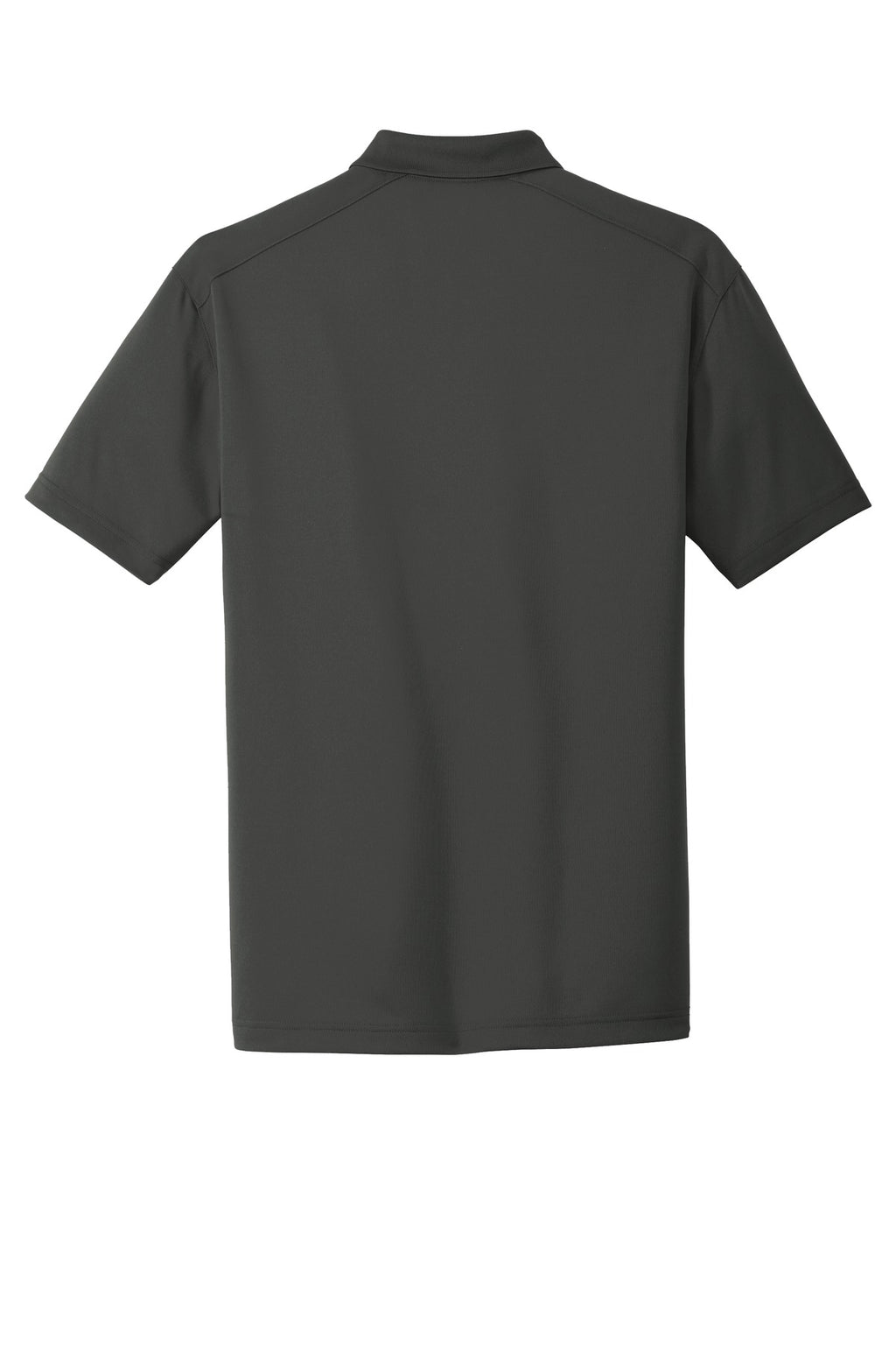 Rear View of Charcoal CornerStone Select Lightweight Snag-Proof Polo. CS418