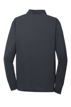 Rear View of Charcoal CornerStone Select Snag-Proof Long Sleeve Polo. CS412LS