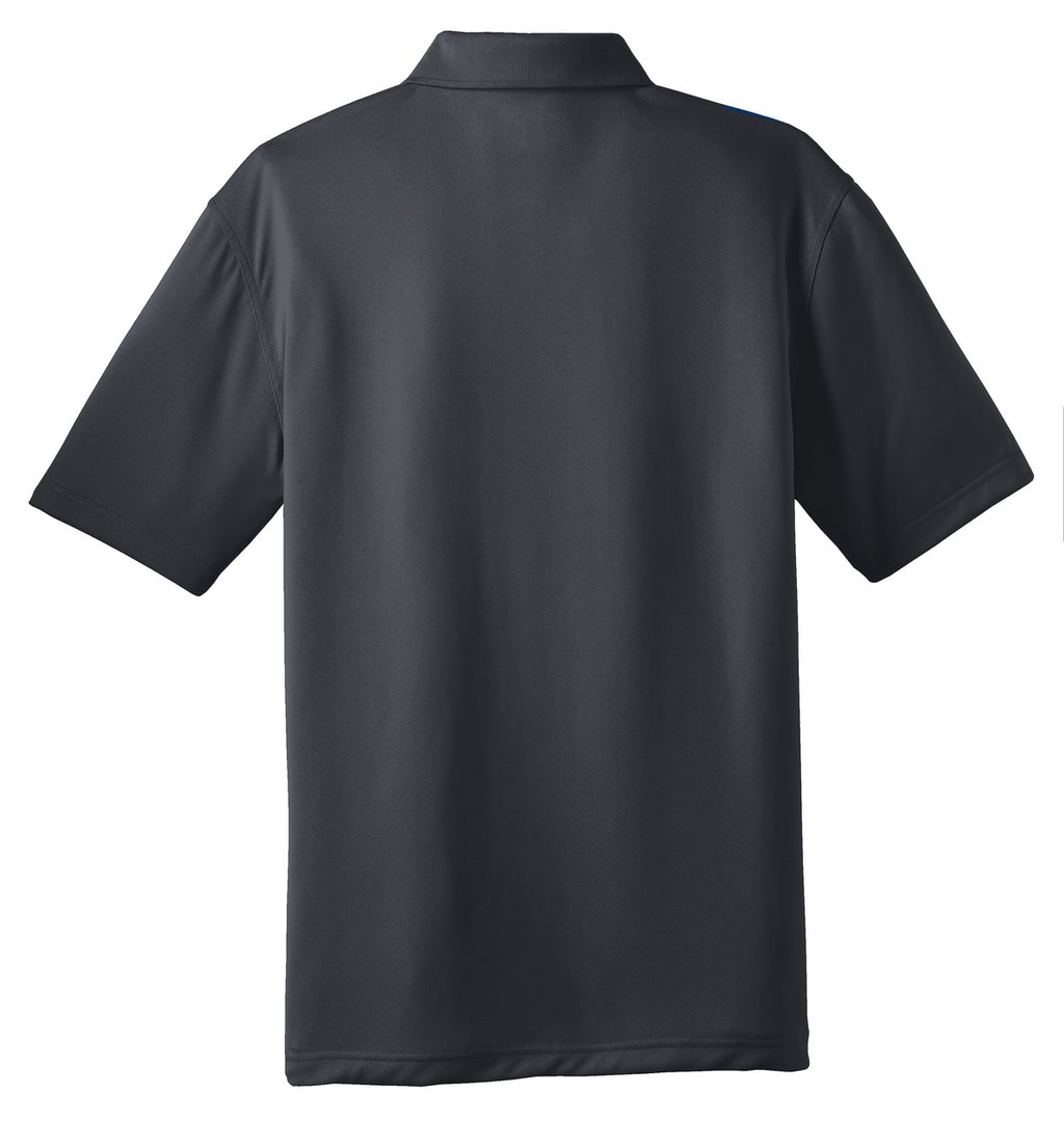 Rear View of Charcoal CornerStone - Select Snag-Proof Polo. CS412