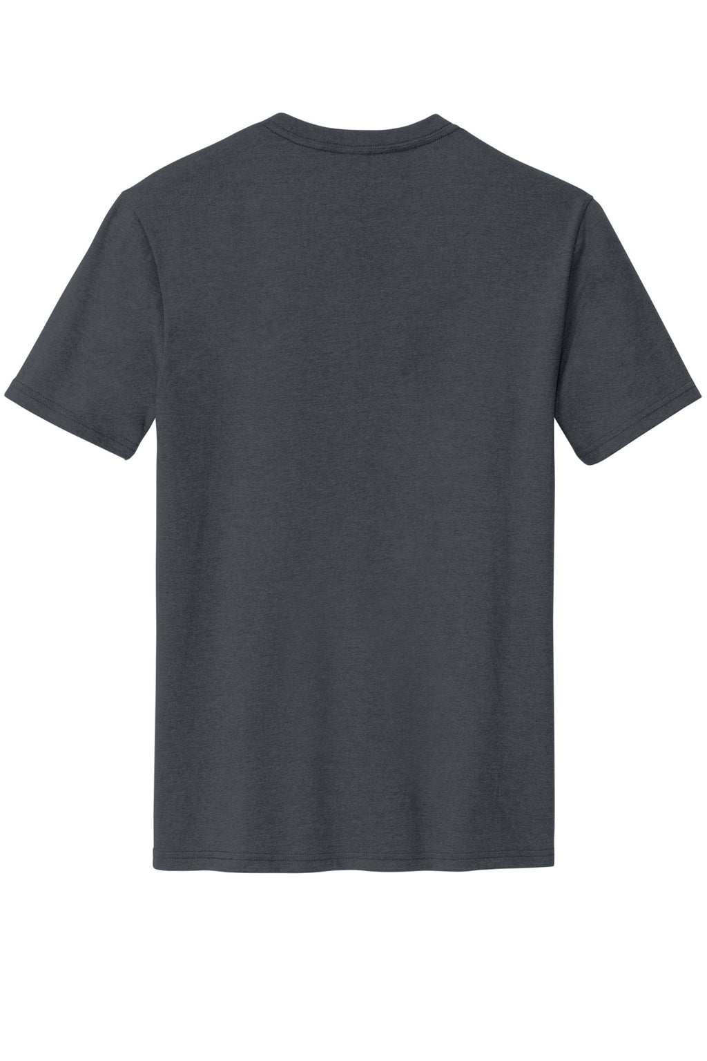 Rear View of Charcoal District Perfect Blend CVC Tee. DM108