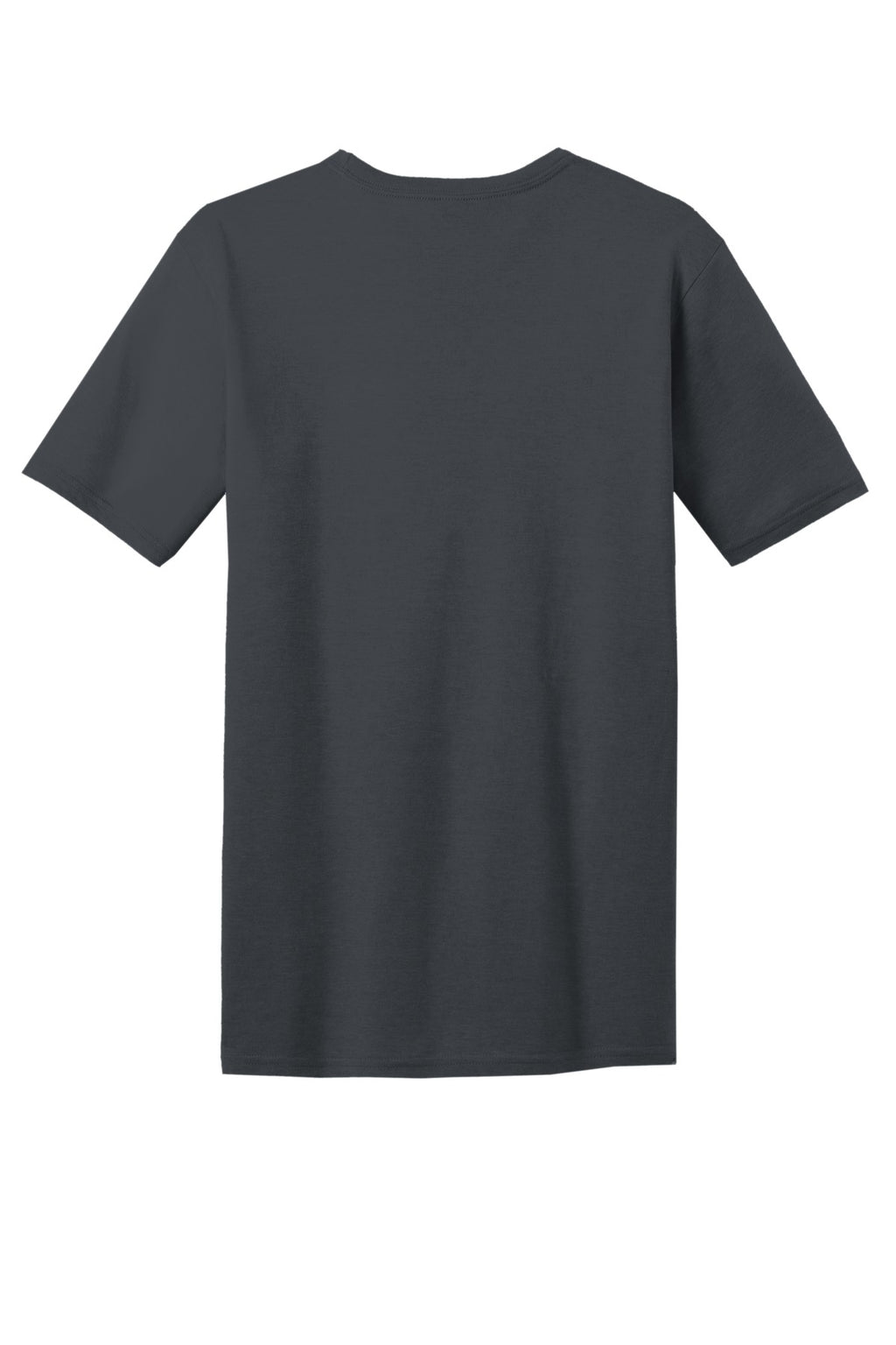 Rear View of Charcoal District Very Important Tee with Pocket. DT6000P