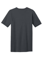 Rear View of Charcoal District Very Important Tee with Pocket. DT6000P