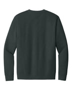 Rear View of Charcoal District V.I.T. Fleece Crew DT6104