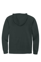 Rear View of Charcoal District V.I.T. Fleece Full-Zip Hoodie DT6102