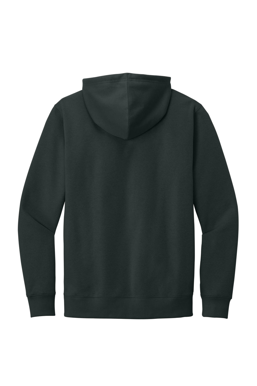 Rear View of Charcoal District V.I.T. Fleece Hoodie DT6100