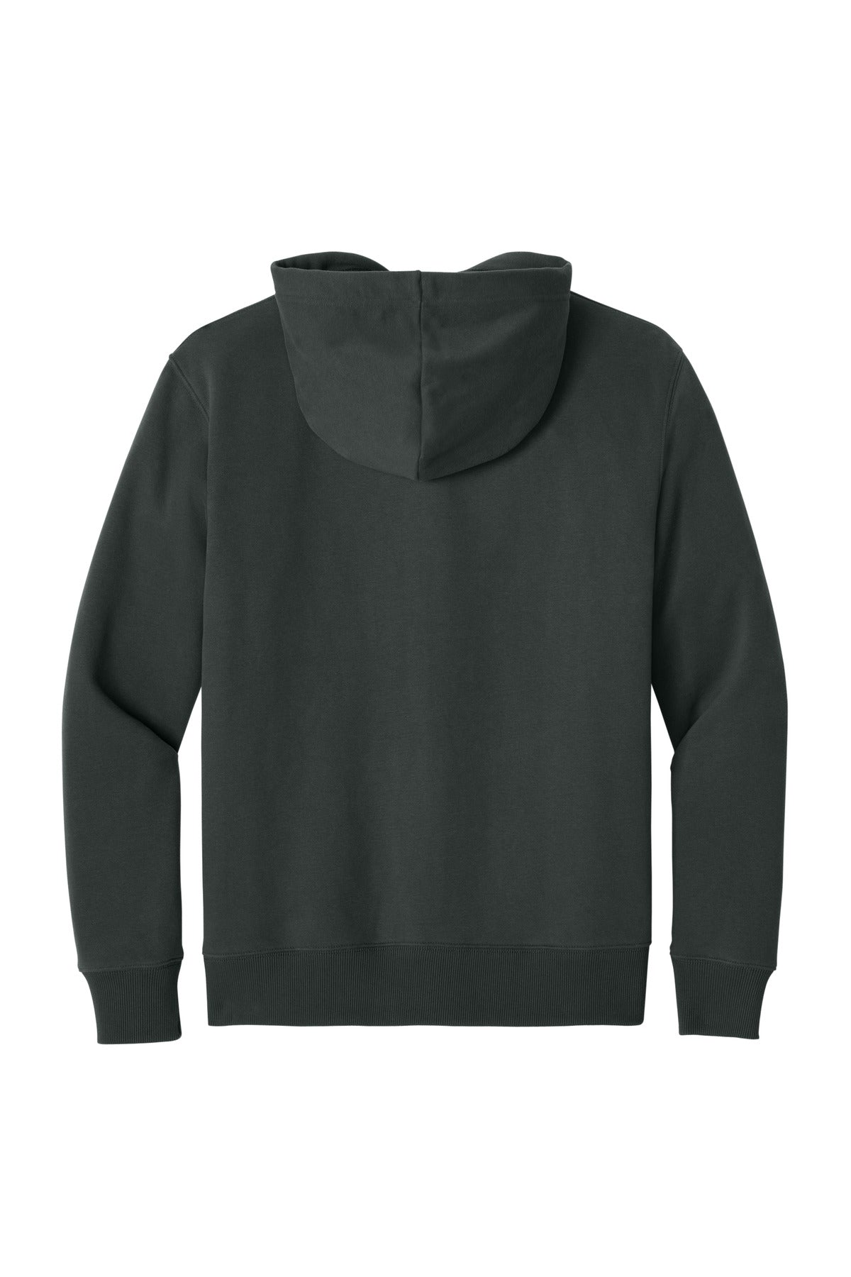 Rear View of Charcoal District V.I.T. Super Heavyweight Fleece Hoodie DT6600