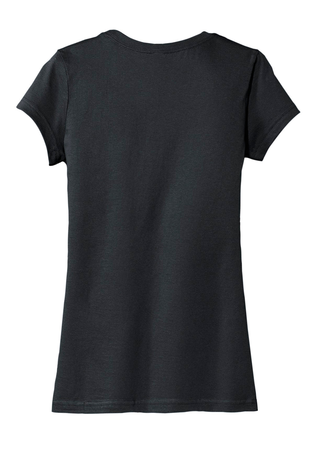 Rear View of Charcoal District Women's Fitted Very Important Tee . DT6001