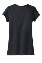 Rear View of Charcoal District Women's Fitted Very Important Tee . DT6001
