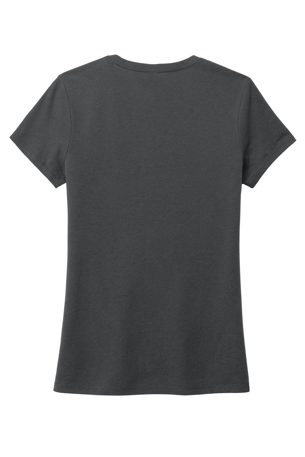 Rear View of Charcoal District Women's Perfect Tri Tee. DM130L