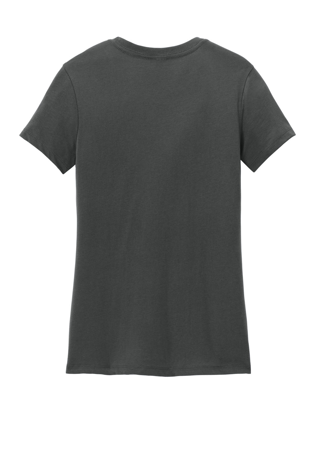 Rear View of Charcoal District Women's Perfect Weight Tee. DM104L