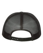 Rear View of Charcoal Five-Panel Classic Trucker Cap - 6006