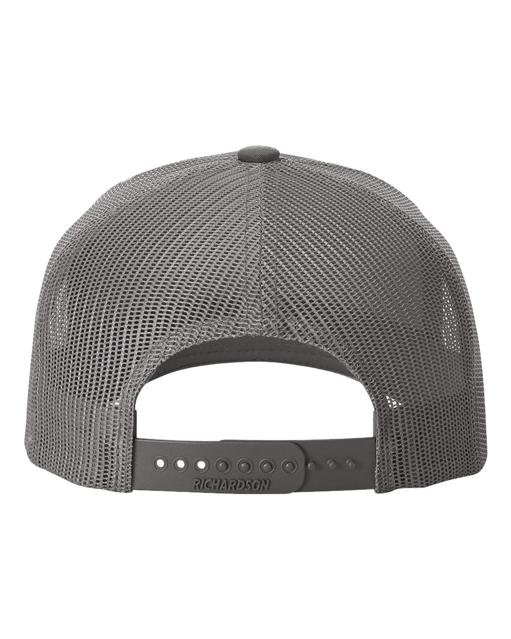 Rear View of Charcoal Five-Panel Trucker with Rope Cap - 112FPR