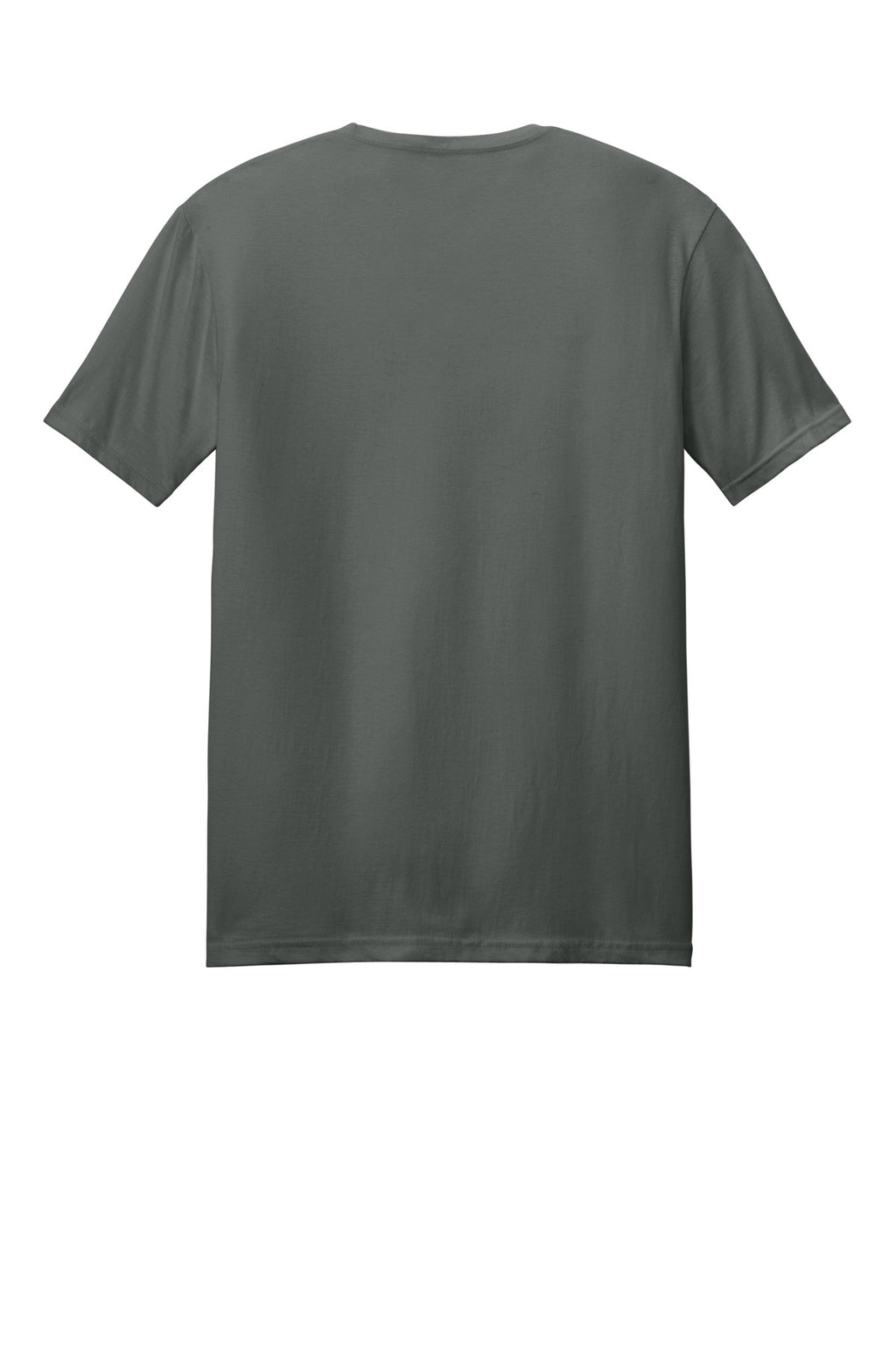 Rear View of Charcoal Gildan Softstyle T-Shirt. 64000
