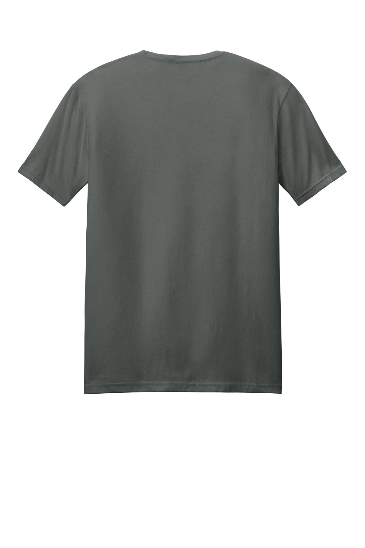Rear View of Charcoal Gildan Softstyle T-Shirt. 64000