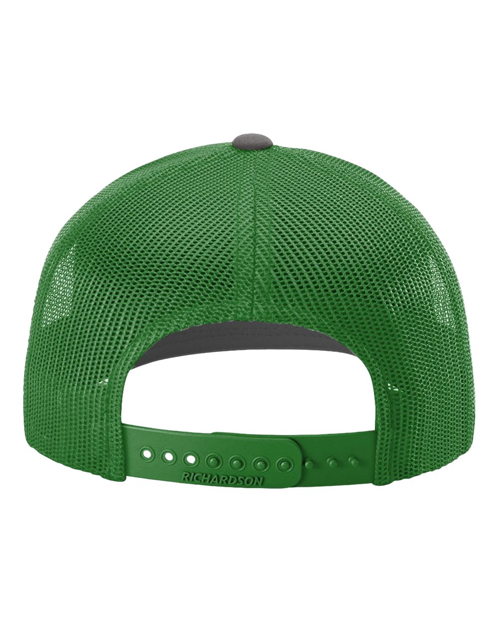 Rear View of Charcoal/ Kelly Snapback Trucker Cap - 112