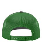 Rear View of Charcoal/ Kelly Snapback Trucker Cap - 112