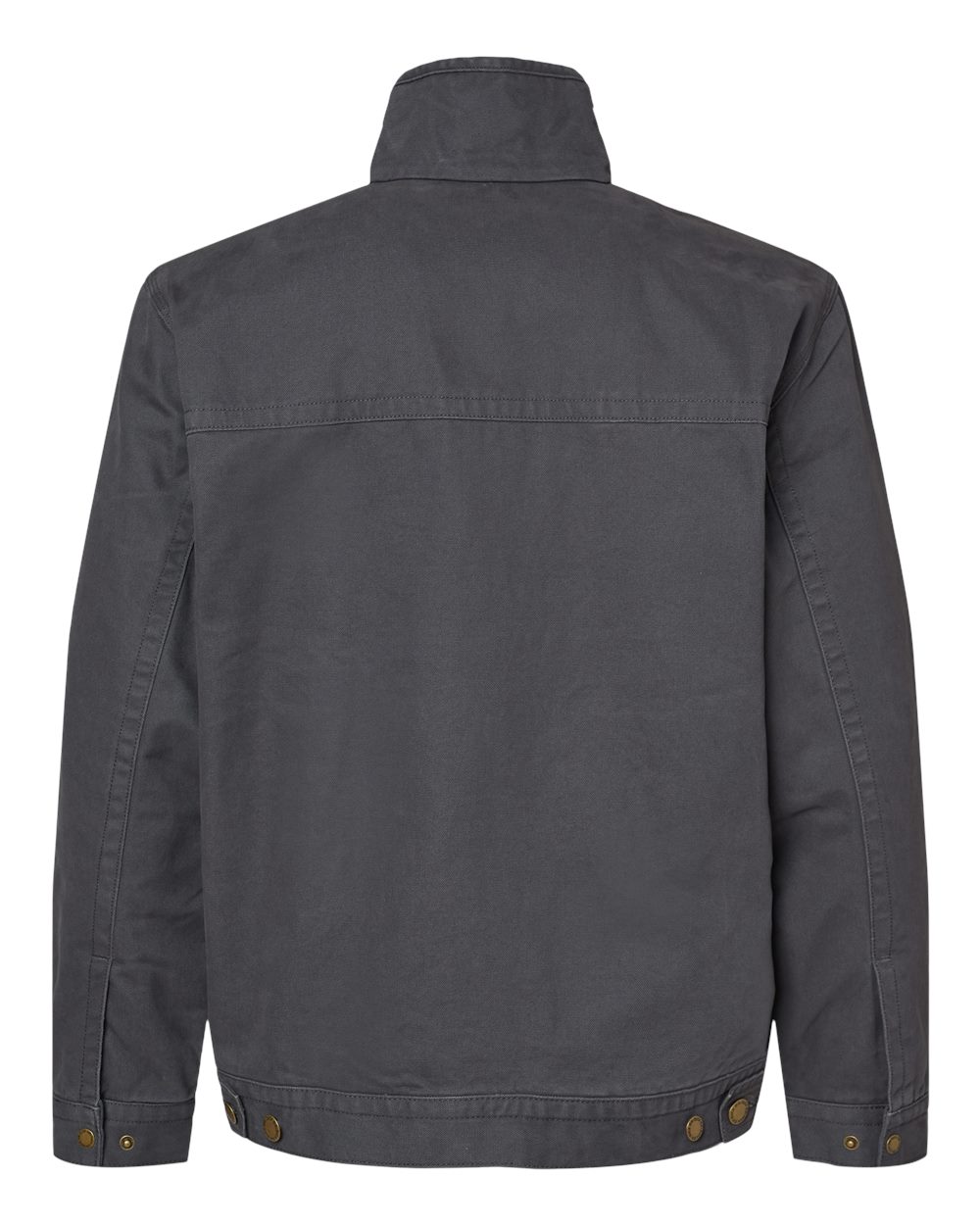 Rear View of Charcoal Maverick Boulder Cloth™ Jacket with Blanket Lining - 5028