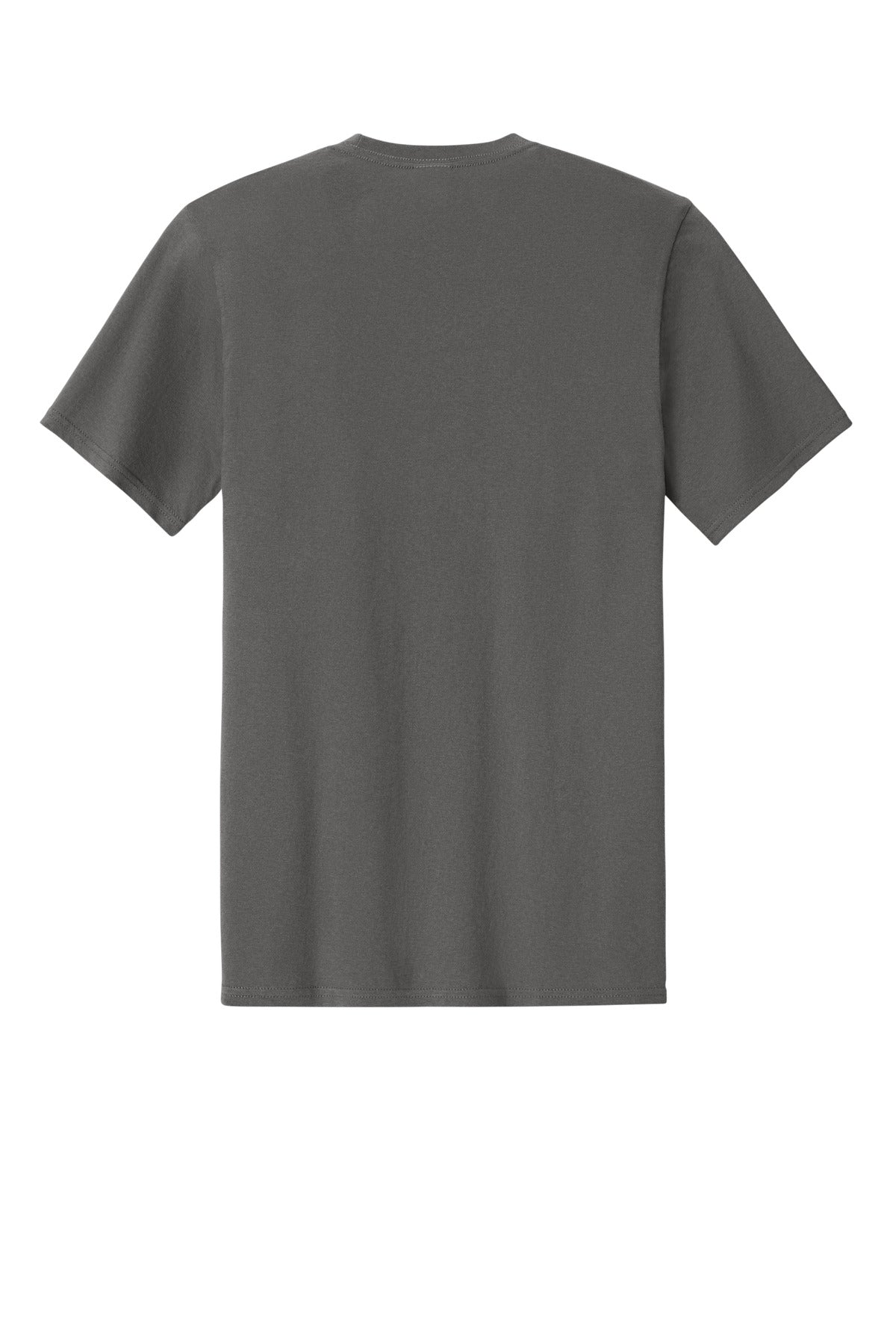 Rear View of Charcoal Port & Co Easy Cotton Tee PC43