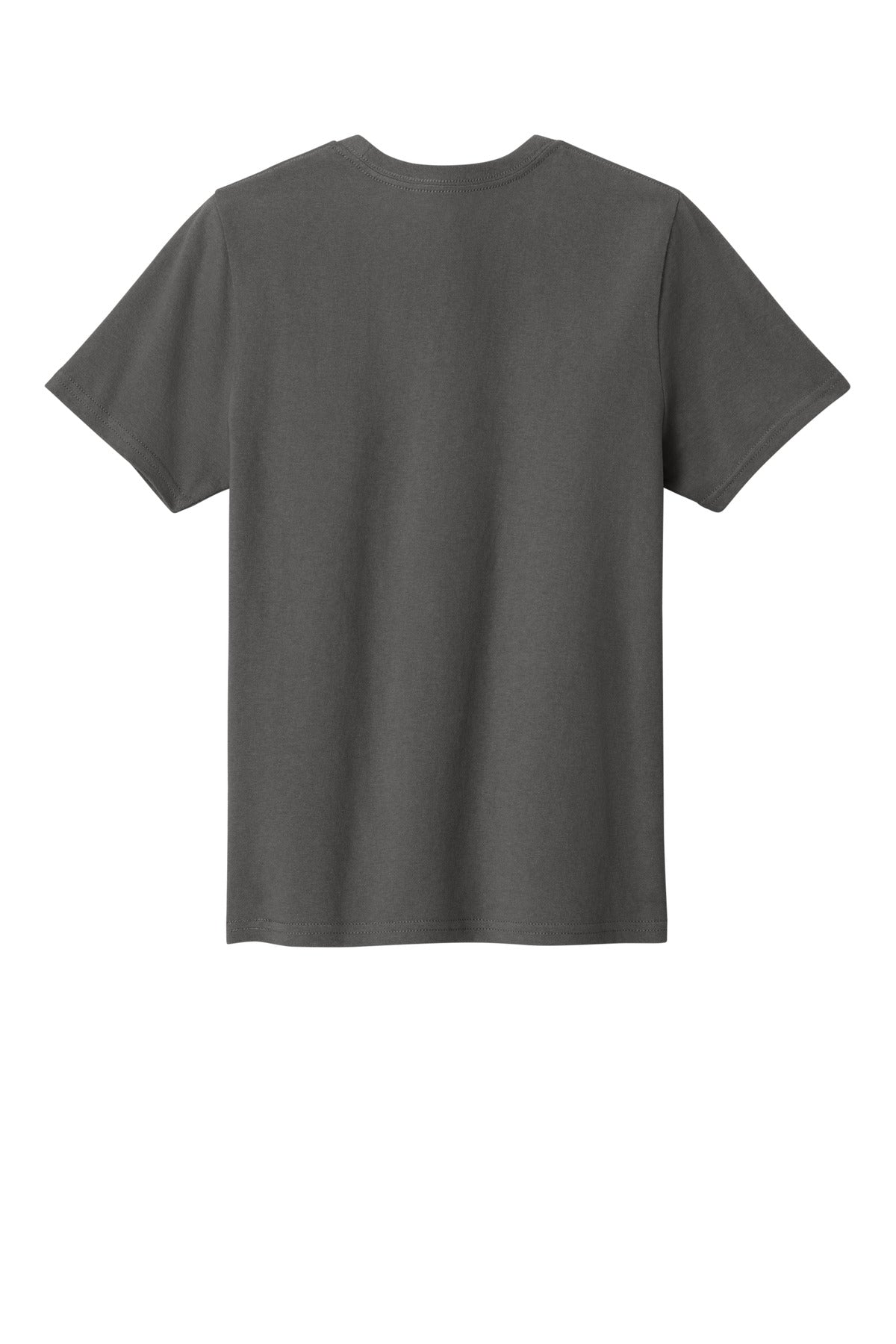 Rear View of Charcoal Port & Co Youth Easy Cotton Tee PC43Y