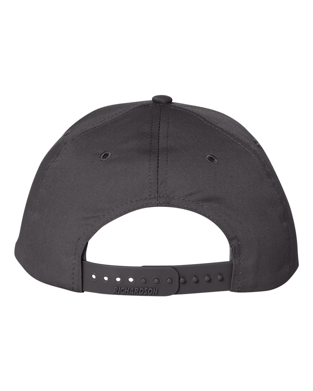 Rear View of Charcoal Pro Twill Snapback Cap - 212
