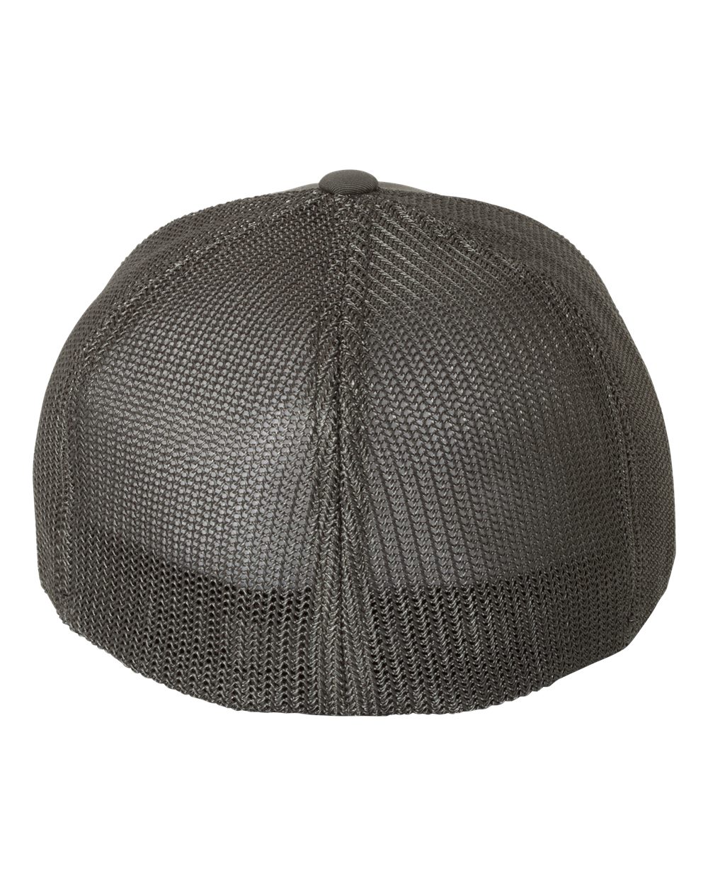 Rear View of Charcoal Trucker Cap - 6511