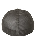 Rear View of Charcoal Trucker Cap - 6511