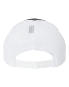 Rear View of Charcoal/ White 112+ R-Flex Adjustable Trucker Cap - 112PL
