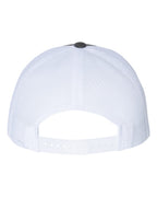 Rear View of Charcoal/ White Low Pro Trucker Cap - 115