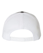 Rear View of Charcoal/ White Retro Trucker Cap - 6606