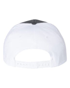 Rear View of Charcoal/ White Twill Back Trucker Cap - 312